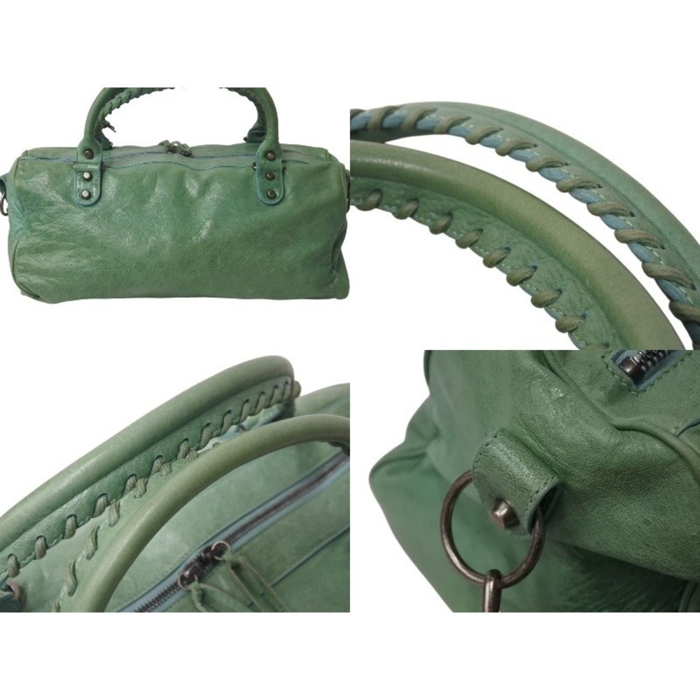 Balenciaga The Lambskin Handbag Green Twiggy - Picture 5 of 8